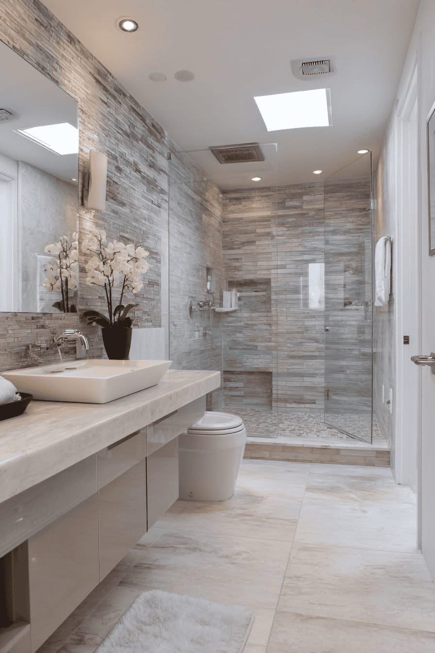 Bathroom remodel shower and tile, SpenceZeta Construction South Florida