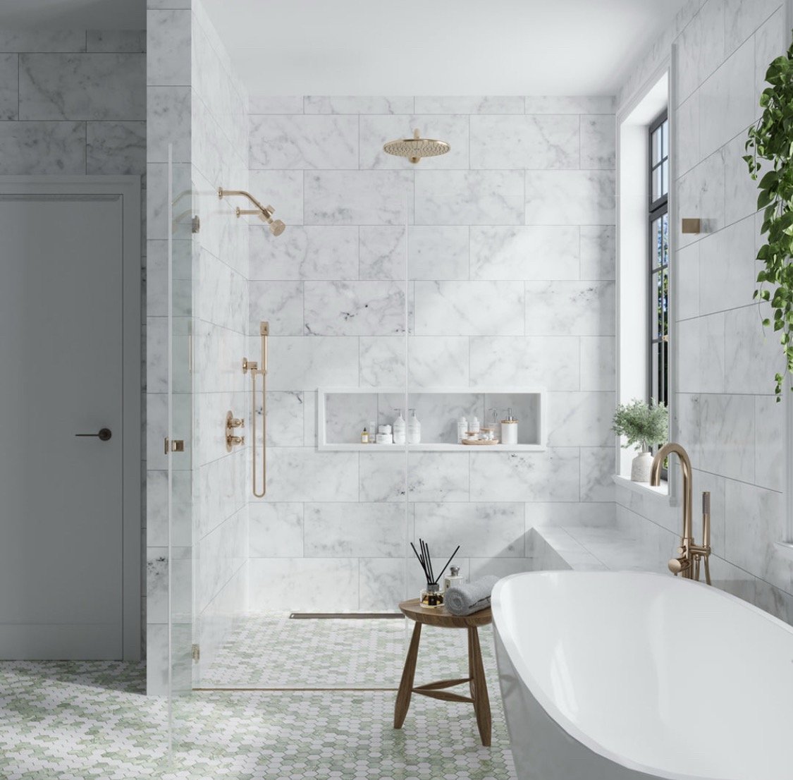 Luxury bathroom buildout, SpenceZeta Construction Fort Lauderdale Naples